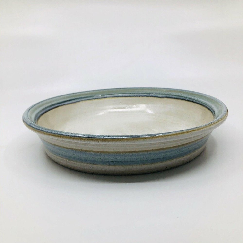 Mid Century Studio Pottery Pie Dish 10” Signed Searle ‘53